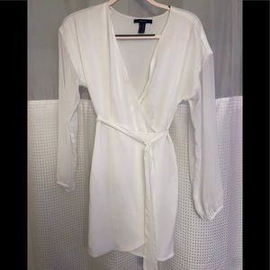 White shear dress.